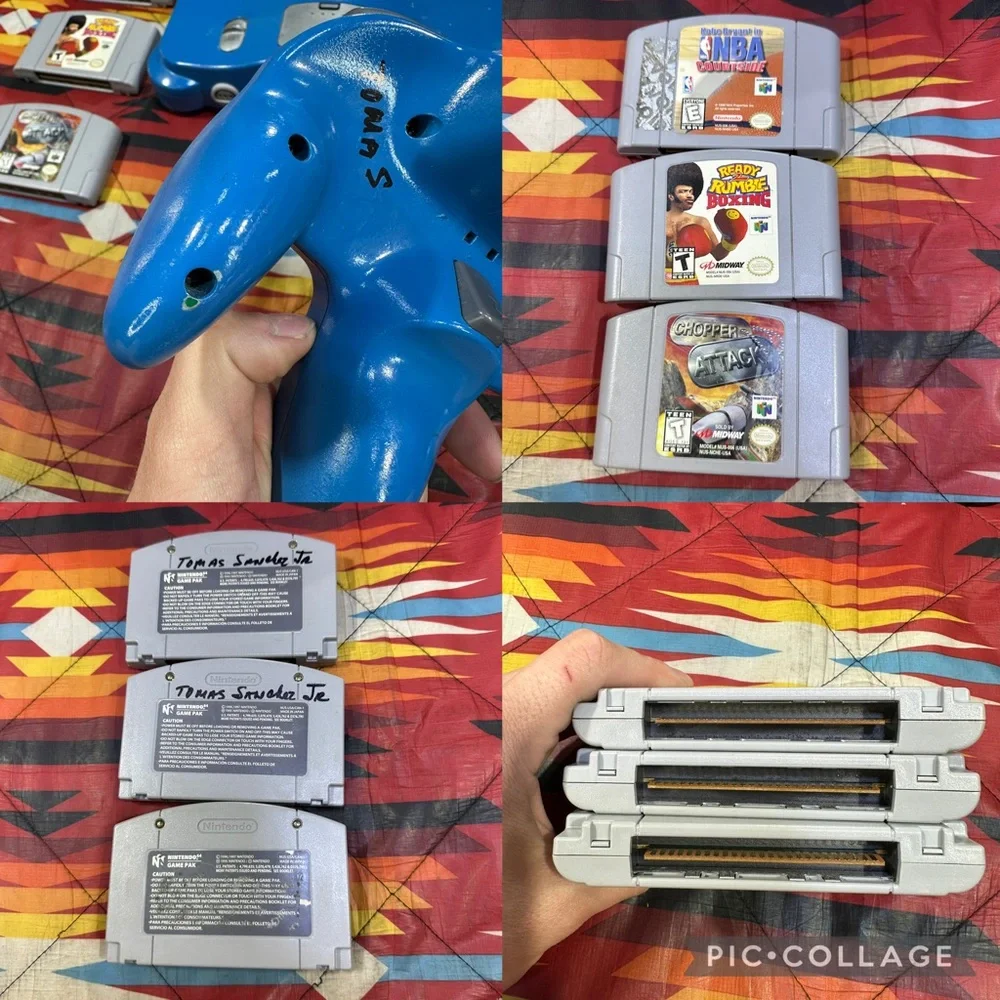 Nintendo 64 (N64) Console Bundle 1 Controller & 3 Games & Cables TESTED (READ)